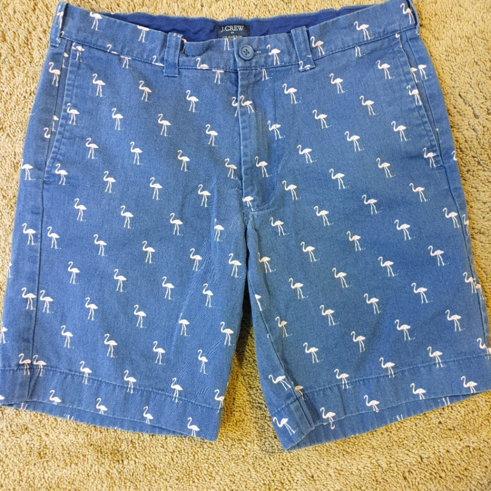 J Crew Flamingo Shorts